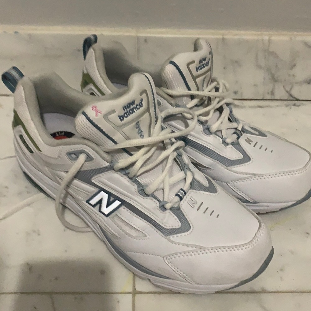 New balance 843 breast cancer awareness edition.